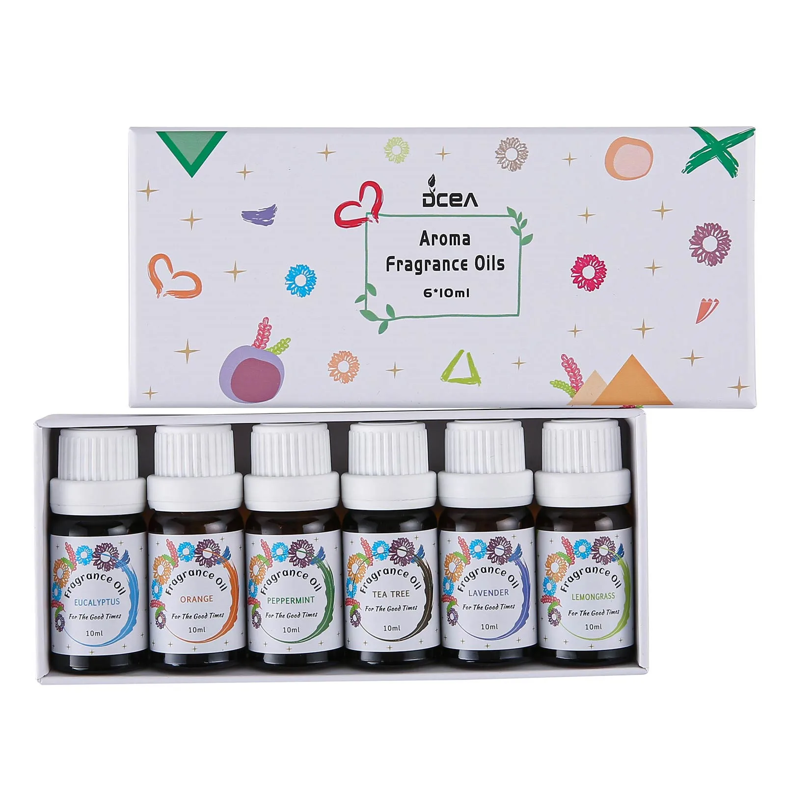 

Organic Aromatherapy Oils Aromatherapy Holiday Gift Set For Ladies Pure Essential Oils Kit In 6 Pack Peppermint Lavender Eucalyp