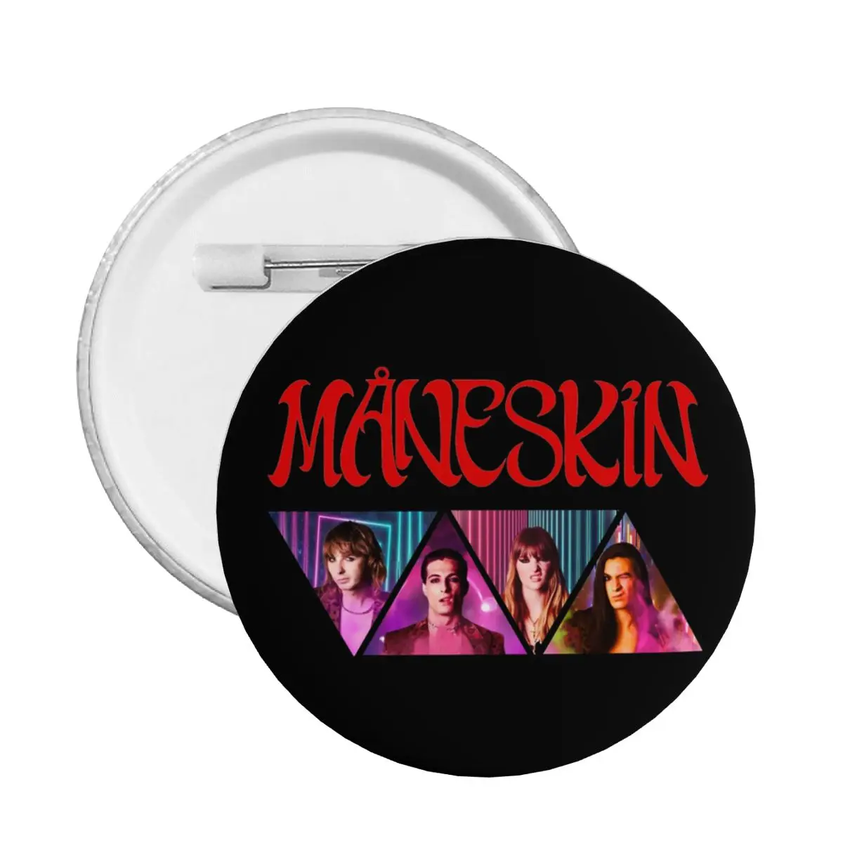 Поп-рок-группа Maneskin круглая кнопка булавка для сумок настраиваемые Италия Funk Rock