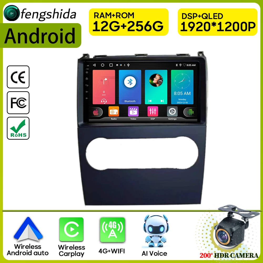 Автомобильный радиоприемник Carplay для Mercedes Benz B200 A B Class W169 A160 A180 A200 A220 2009-2012