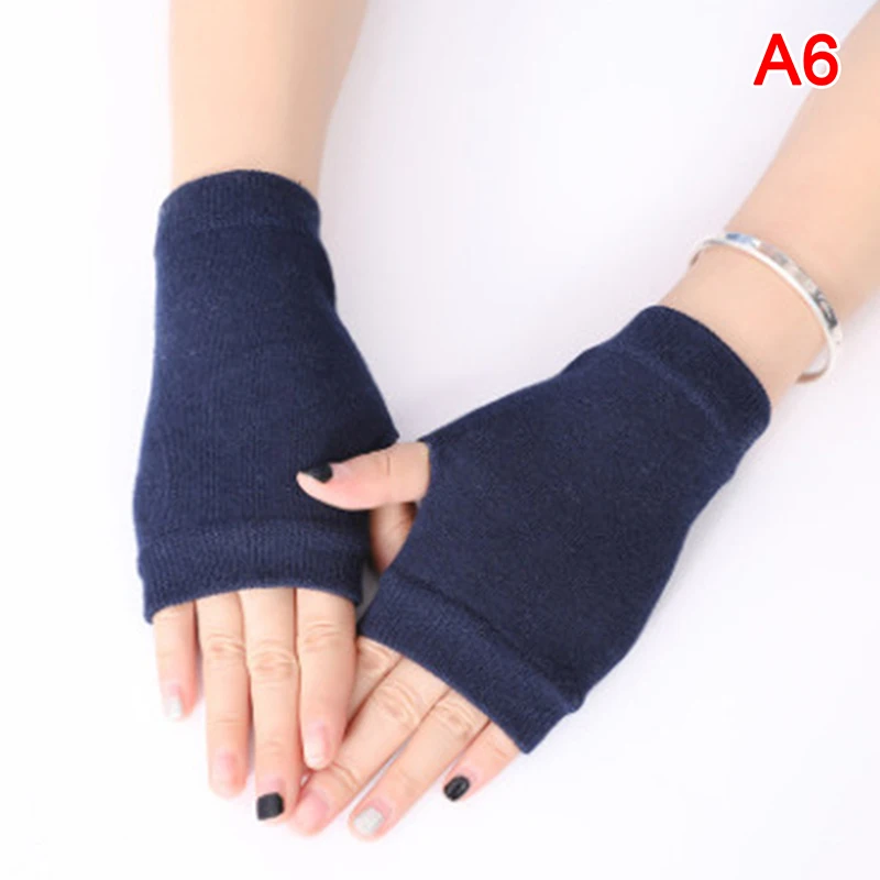 1 пара зимние перчатки женские без пальцев теплые весенне-осенне-зимние