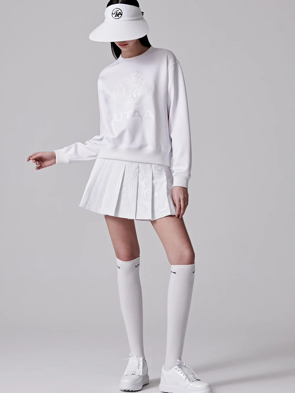 

UTAA Golf 23 Women's Leopard Pleated Skirt