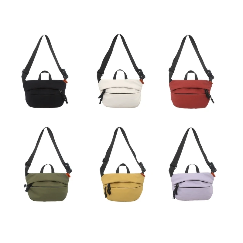 

X4FF Waist Bag Nylon Fanny Pack Large Capacity Fashion Bag Japanese Style Chest Bag