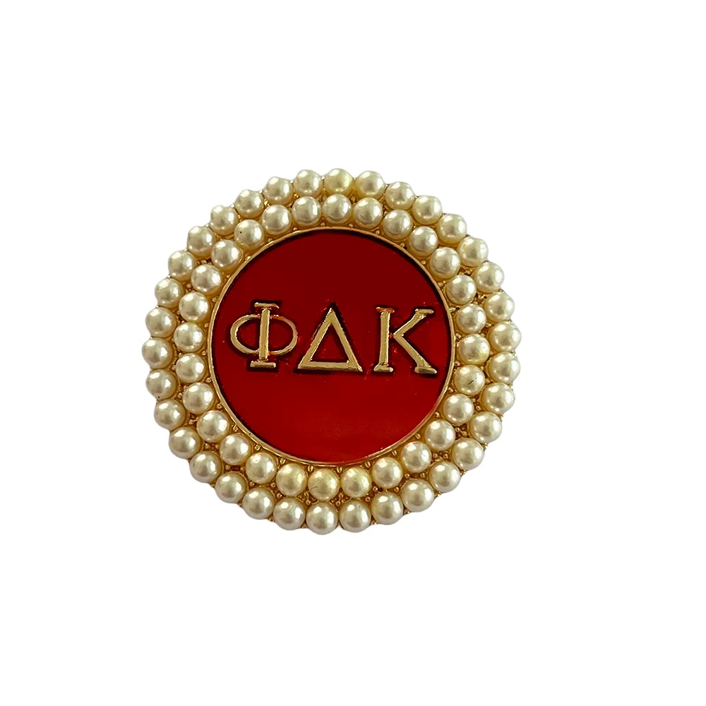 

Party attire fashion pearl circular social women's party brooch