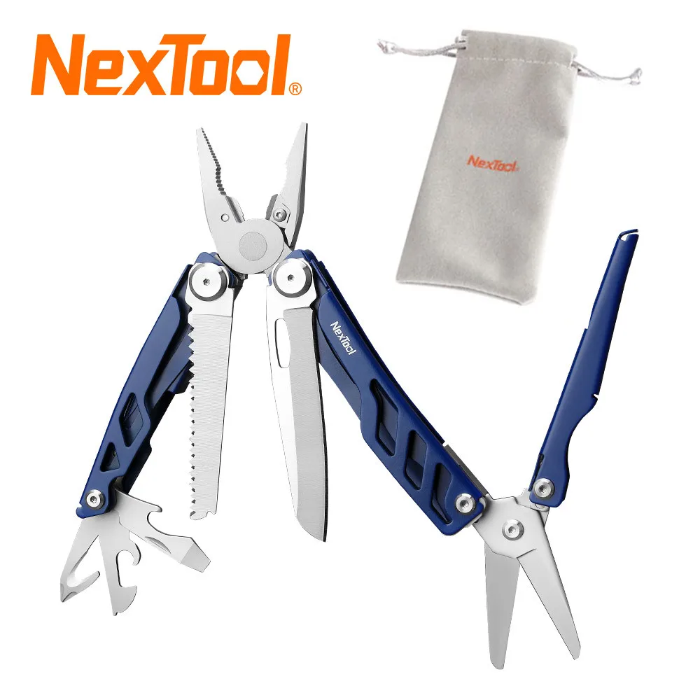 Фото Складные ножи 16 в 1 Nextool Flagship Pro, карманный нож, многофункциональные плоскогубцы, ножницы для рыбалки, для повседневного использования, много... №2