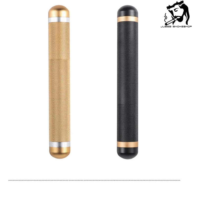 

JUSES' SMOKESHOP New Portable high quality aluminum alloy cigar moisturizing tube. Exquisite gift for smoking supplies