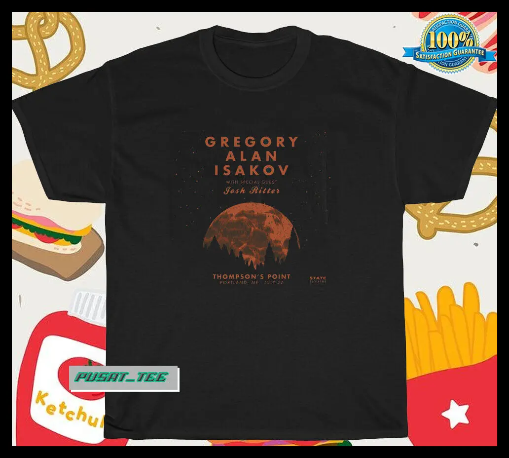 Новинка американская забавная футболка с логотипом Gregory Alan Isakov размер S-5XL