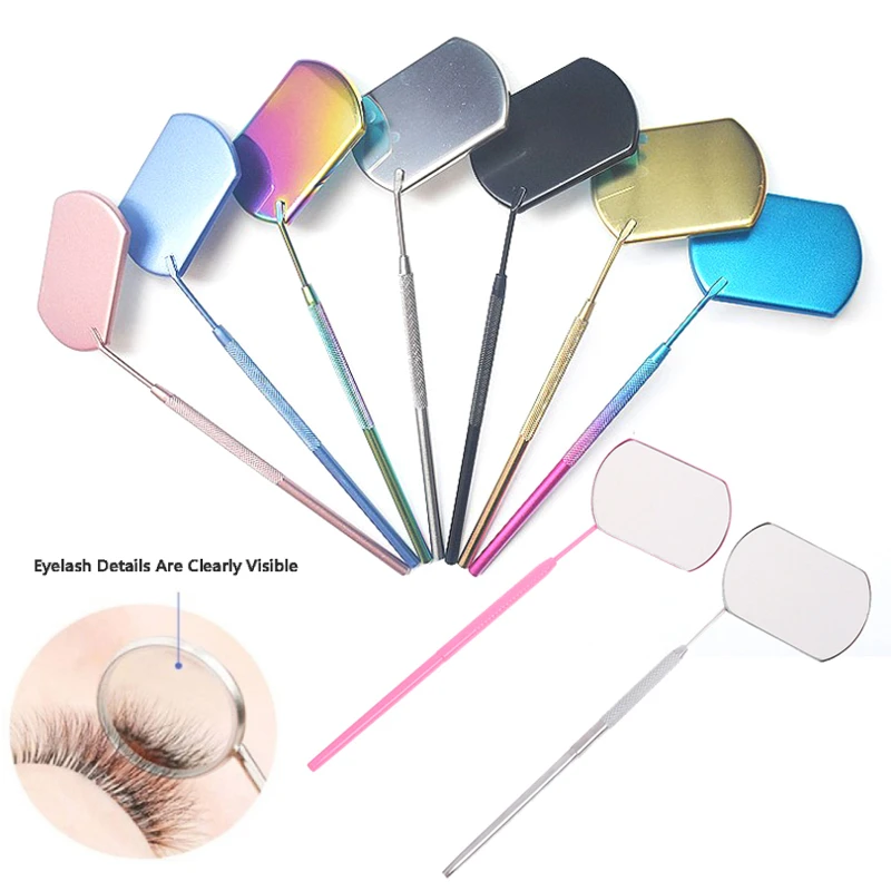 

Многофункциональное зеркало для проверки наращивания ресниц косметический макияж портативный стоматологический отбеливающий инструмент из нержавеющей стали для чистки полости рта