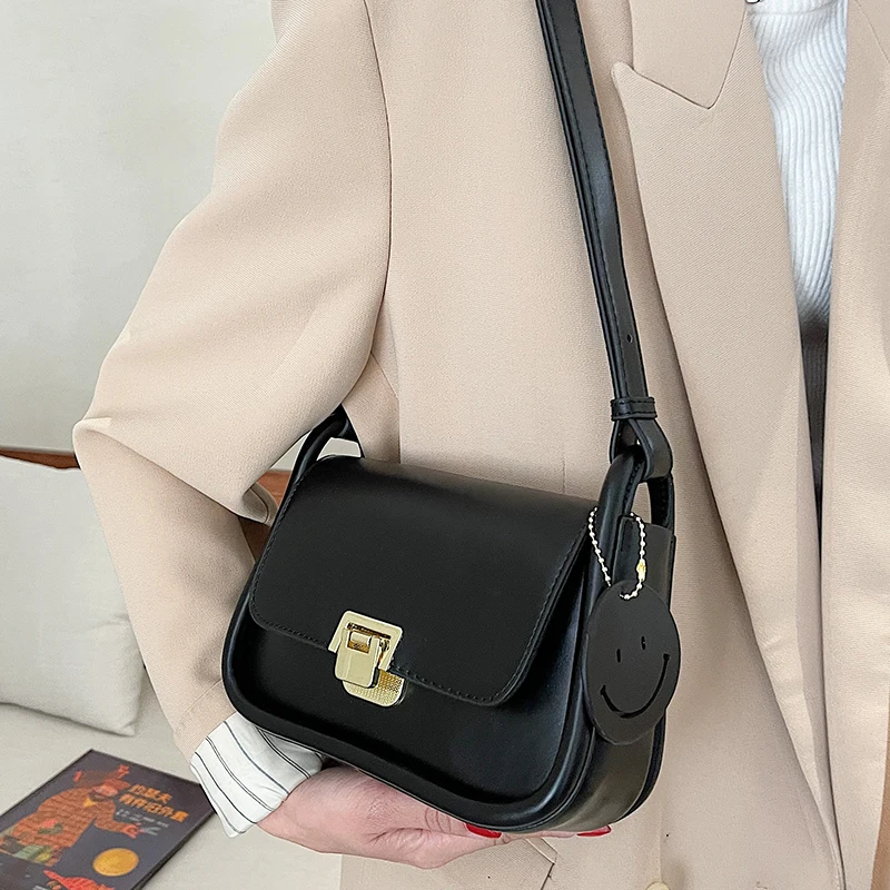 

Fashion Women Small Pu Leather Shoulder Saddle Bag High Quality Ladies Travel Crossbody Bags for Women Designer Female Handbags