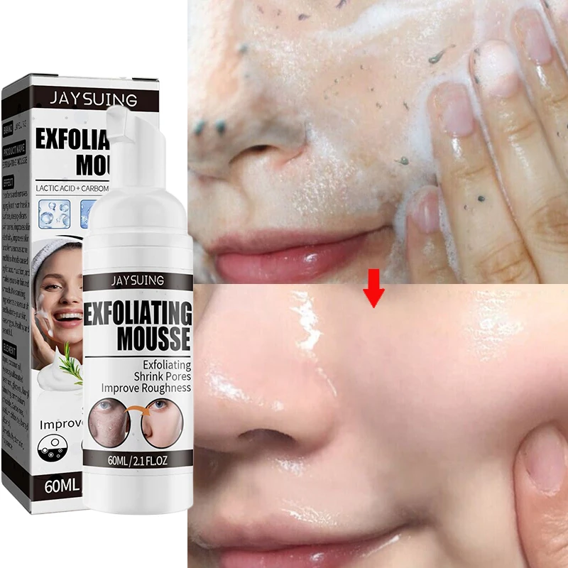 

Cleansing Foam Mousse Deep Exfoliation All Skin Types Smooth Moisturizing Unclog Pores Facial Skincare Cleanser Face Wash Facial