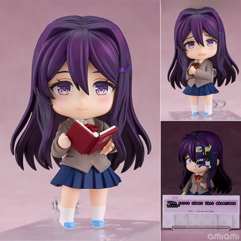 Фото Хорошая улыбка Nendoroid Doki Doki Literature Club! GSC Юрий Моника Нацуи Саой Аниме Фигурка Игрушки Настольный Орнамент Коллекционный Подарок №4
