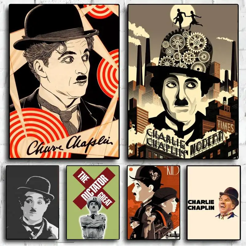 

C-Chaplins Actor Charlie POSTER Wall Pictures For Living Room Fall Decor