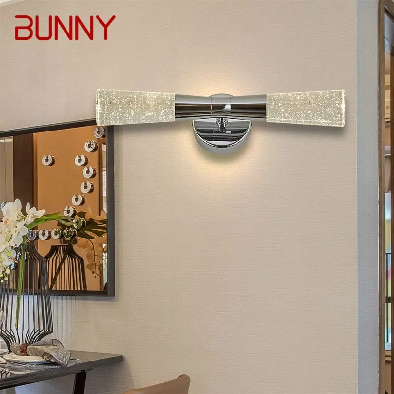 

BUNNY Modern Wall Lights Crystal LED Sconce Fixture 220V 110V Aluminum Indoor Wall Lamps For Bedroom Living Room Office Hotel