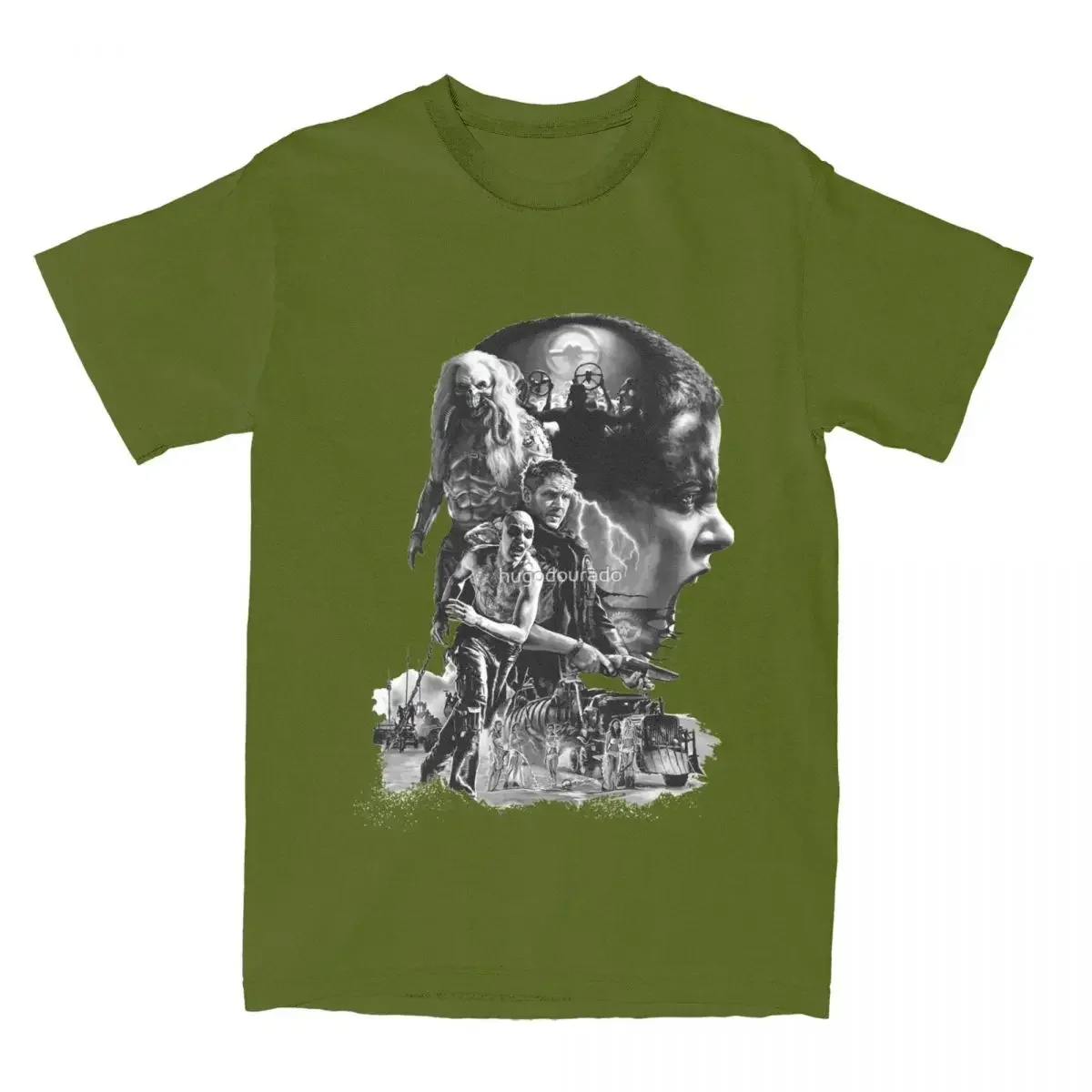 Футболка женская с коротким рукавом и круглым вырезом из хлопка