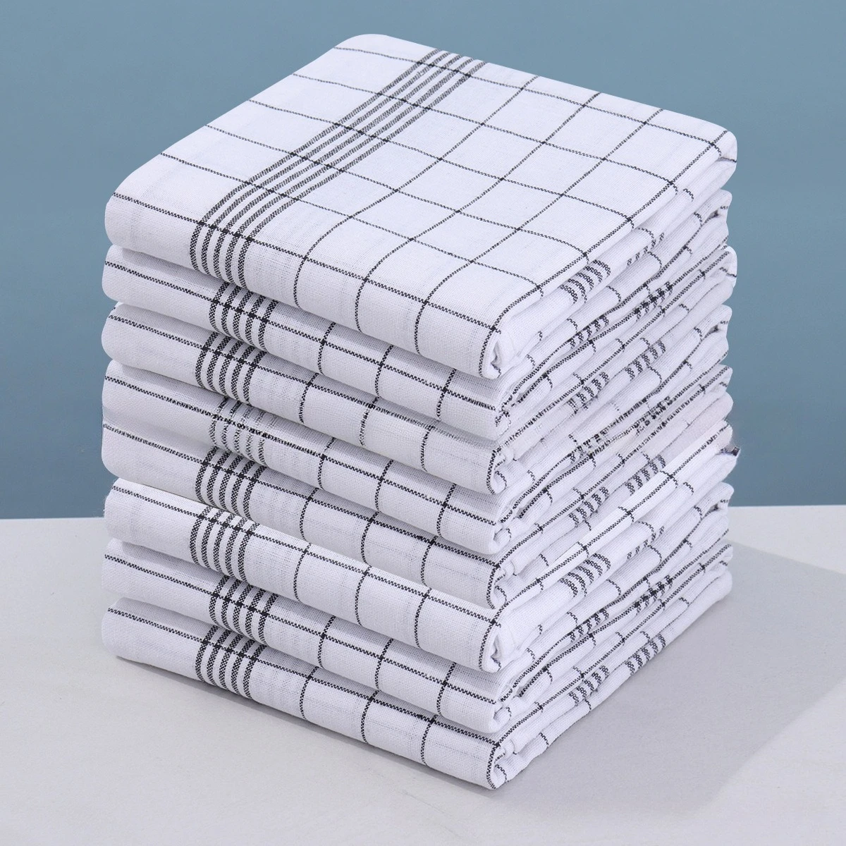 

Хлопковые клетчатые кухонные полотенца