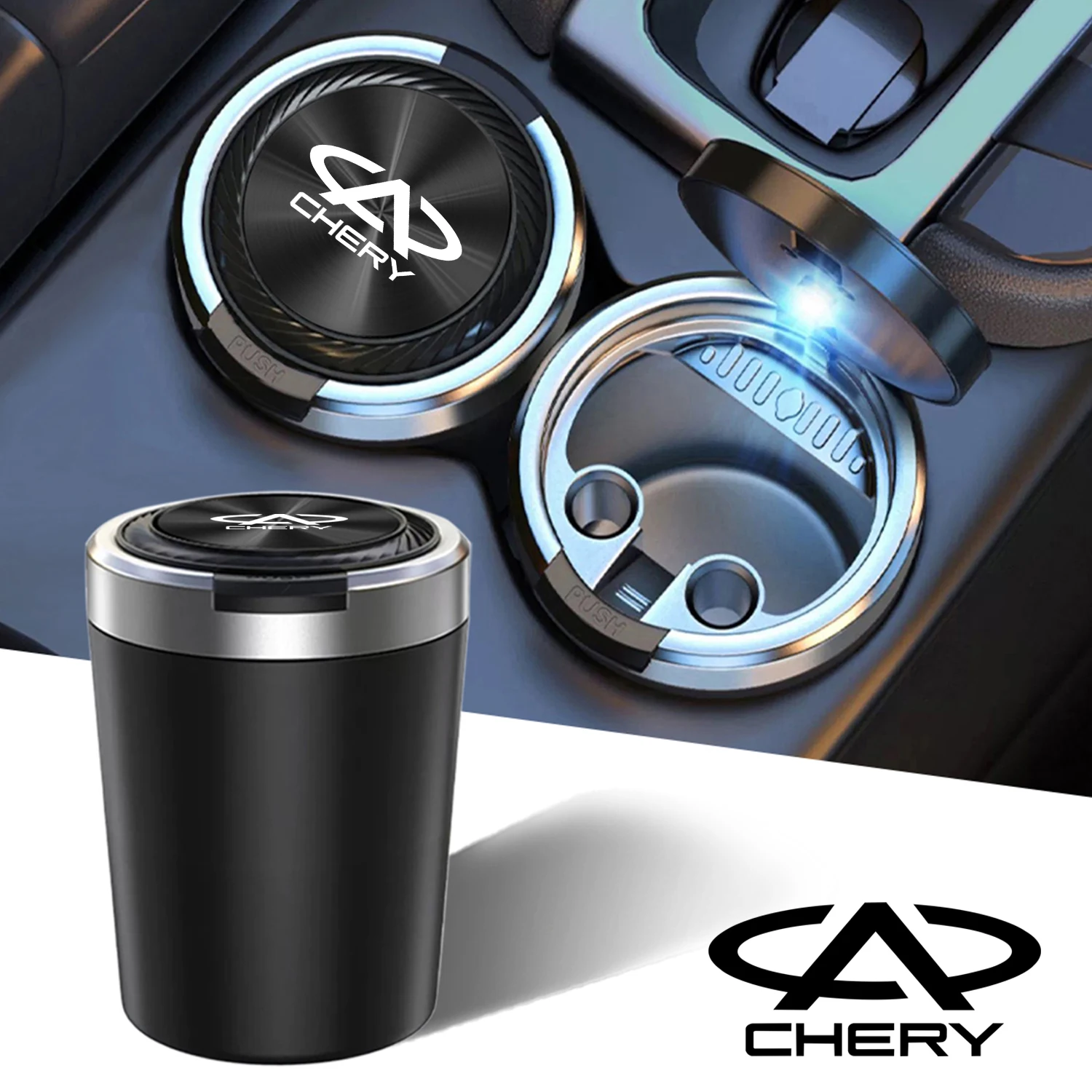Автомобильная пепельница cenicero с текстурой автомобильных аксессуаров для Chery qq