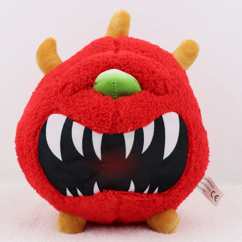 

25cm Cute Doom Classic Cacodemon Plush Animals Toys Stuffed Soft Pillow Cacodemon Toys for Kids Gift Fans Collection Home Decor