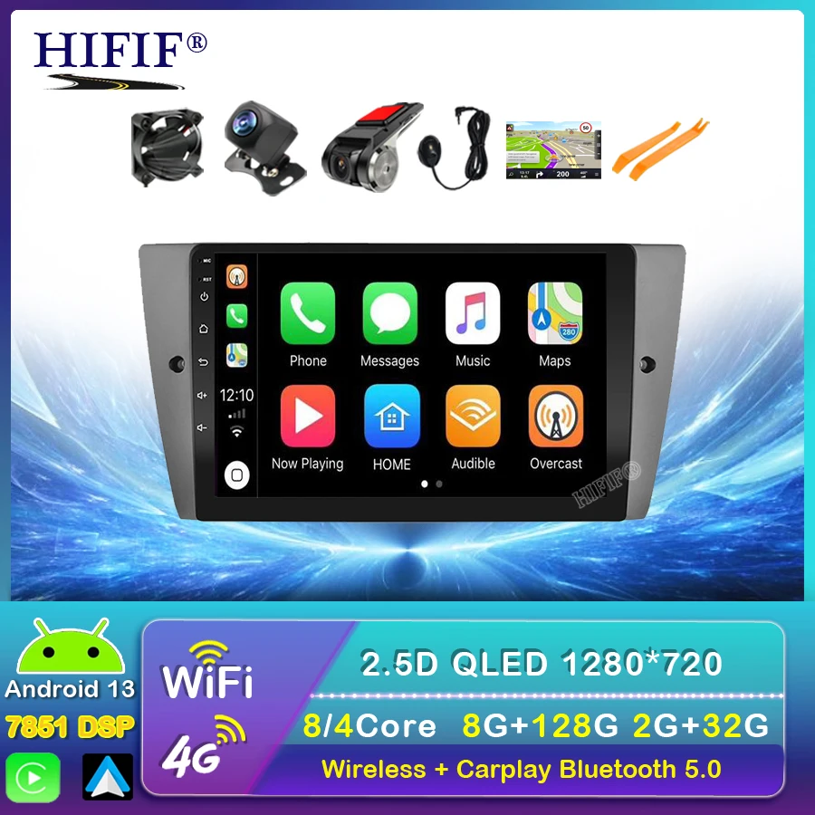 Автомагнитола для BMW 3 серии E90 E91 E92 E93 2006-2012 2 DIN Android мультимедийный видеоплеер