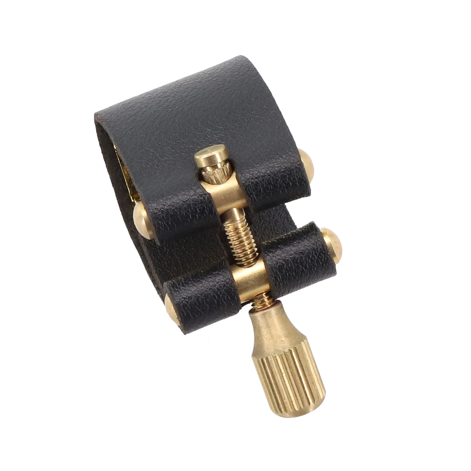 

Alto Sax Mouthpiece Ligature Saxophone Mouthpiece Leather Fastener Clip Ligatures For Alto Sax Accessories Metal Bakelite Flute