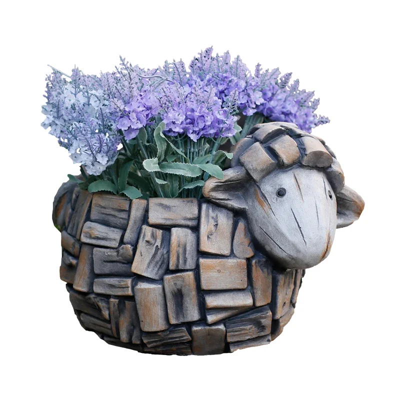 Цветочный горшок ягнёнка из оксида магния