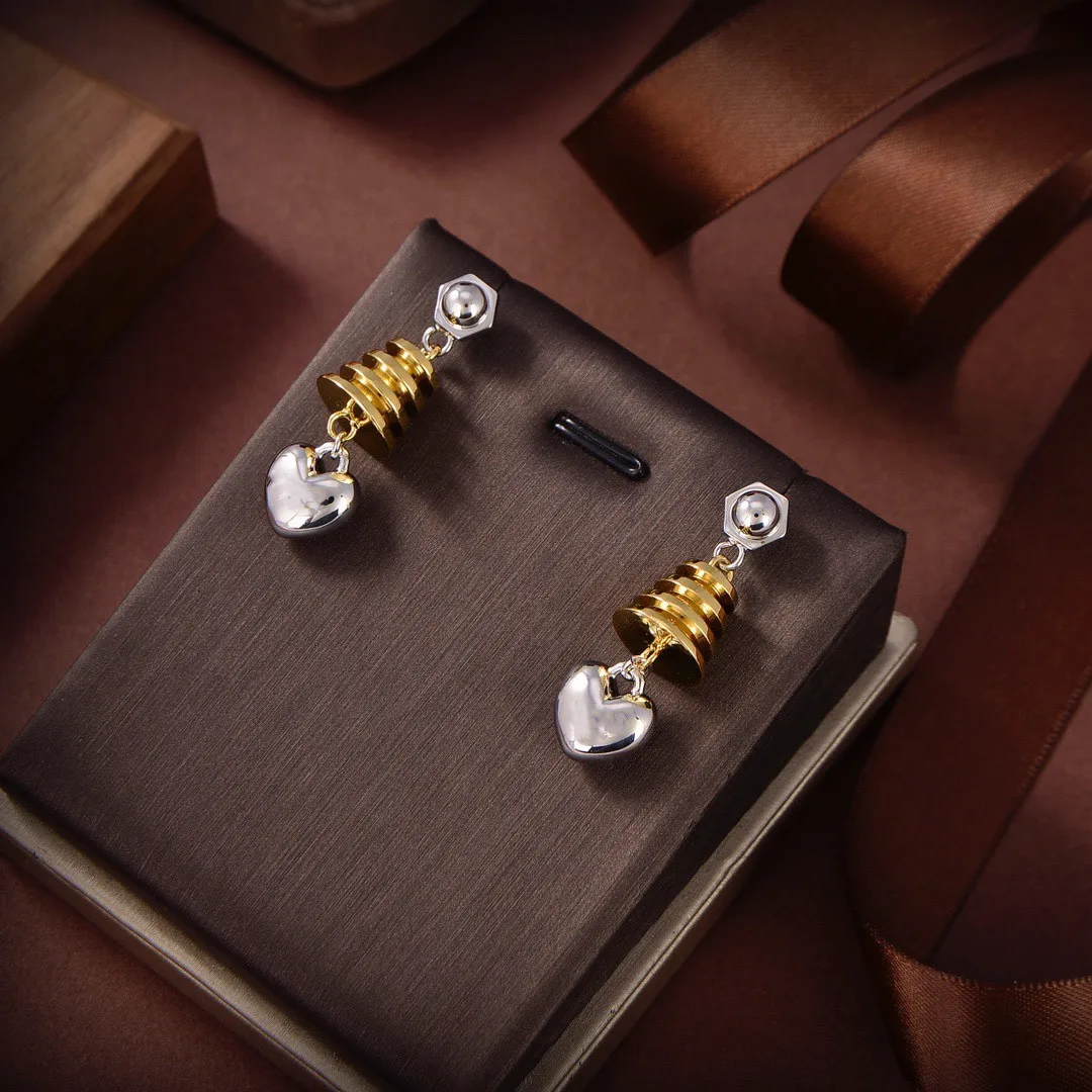 

European and American fashion retro Love Pendant Earrings