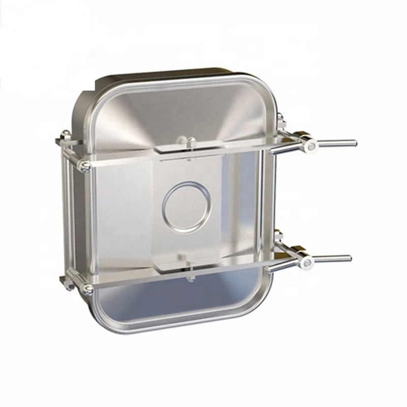 

CAXSS304 SS316L stainless steel rectangular manway with double lock
