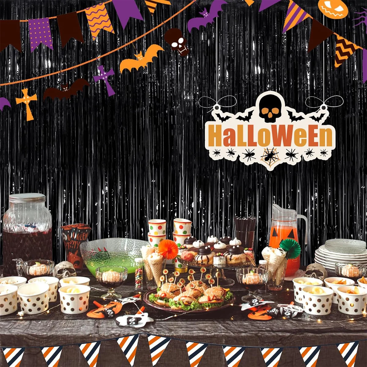 Шторка из пластика QIFU для вечеринки