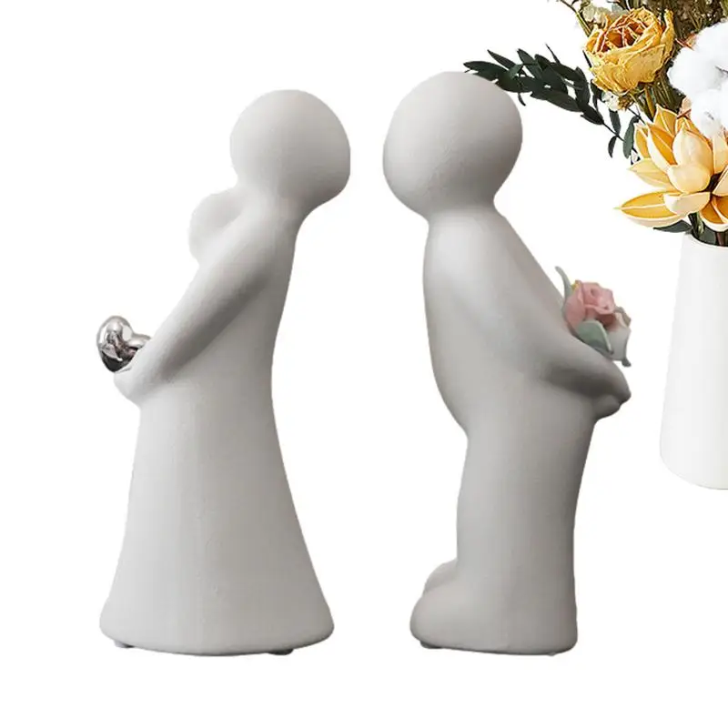 

Couple Figures Romantic Figurine Lovers Figures Wedding statue cute Couple Ornament For Fairy Garden Figurines for party