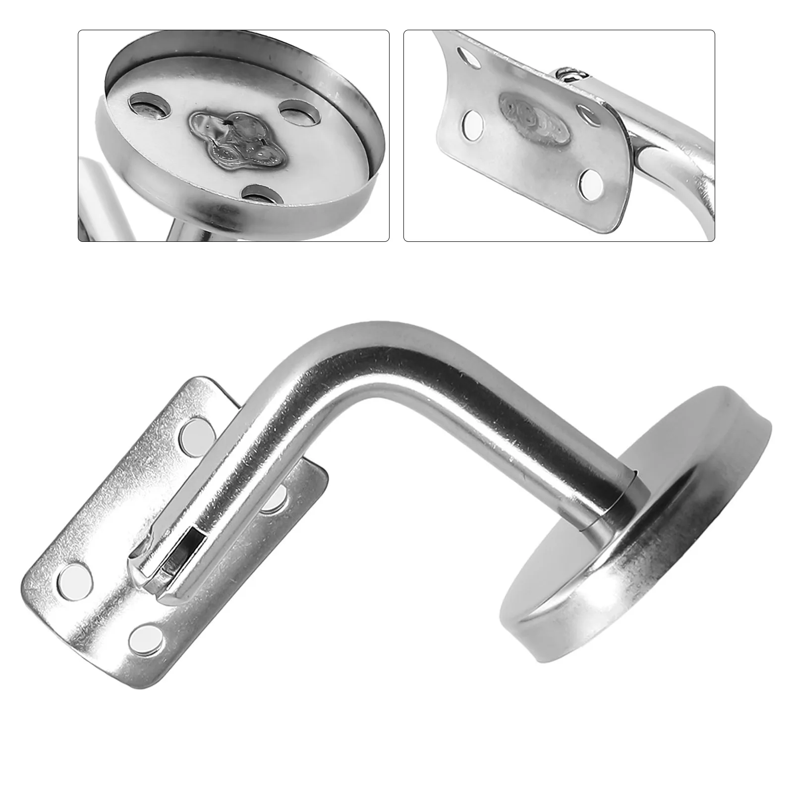 Зуehör Werkzeug Treppe Wand Поручень Кронштейн интел Endabdeckungen Edelstahl Silber Bannister Wall Handlaufhalter