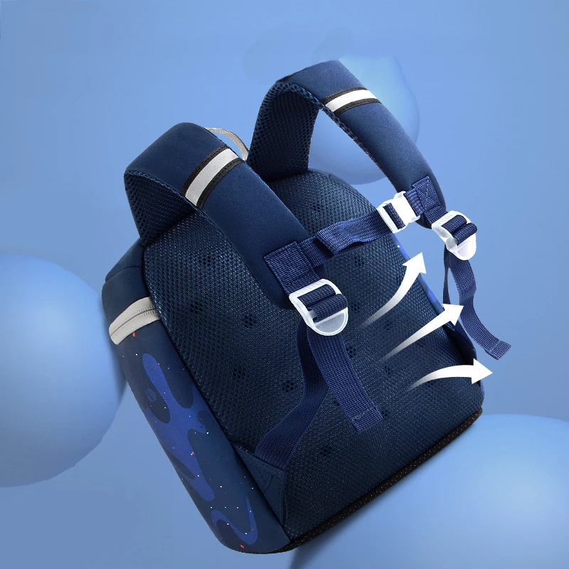 3D Space Dinosaur Rabbit School Backpack for 2-6 Years Old Waterproof Cartoon Boys Schoolbag Children Gift Mochila Infantil (S)