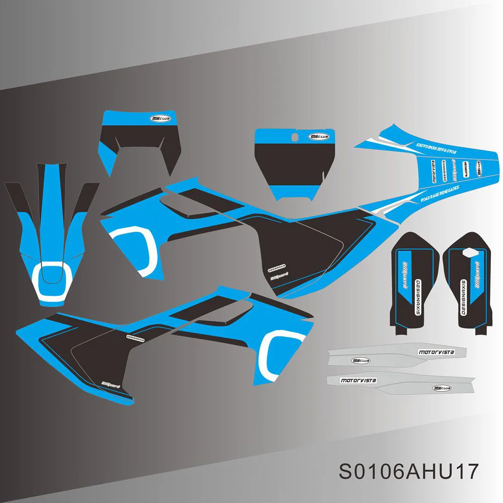 

Для HUSQVARNA TE FE TC FC TX FS 125 250 350 450 2016 2017 2018 графические наклейки на задний план мотоцикла с индивидуальным номером