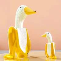 resin funny duck gnomes ornaments banana duck creative garden decoration sculptures for home patio lawn yard office decorations