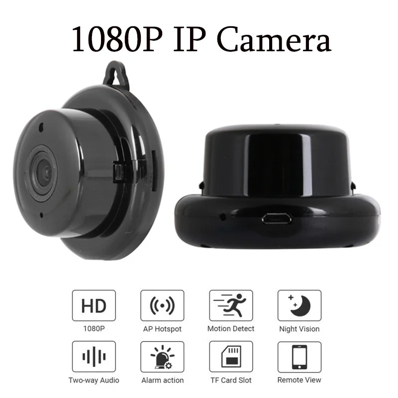 

Мини Wi-Fi IP-камера V380, HD 1080P, ночное видение
