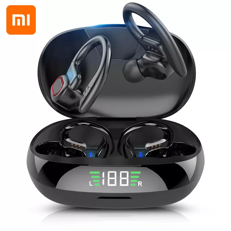 

Xiaomi 2021 Tws Bluetooth 5.0 Earphones With Microphone Sport Earhook Display Led Wireless Headphones High Fidelity Stereo