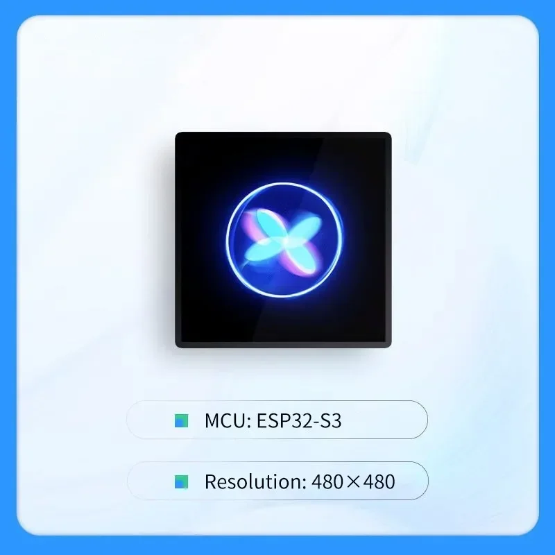 Умный 4-дюймовый сенсорный экран диагональю 480x480 с Wi-Fi и Bluetooth
