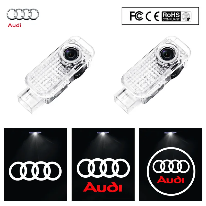 

2023 Car Door Welcome Light Led HD Projector Lamp For Audi A3 A4 B8 8P 8V A6L C7 A5 Q5 B7 B6 B9 SLINE QUATTRO RS Q3 Q7 S4 S5 S6