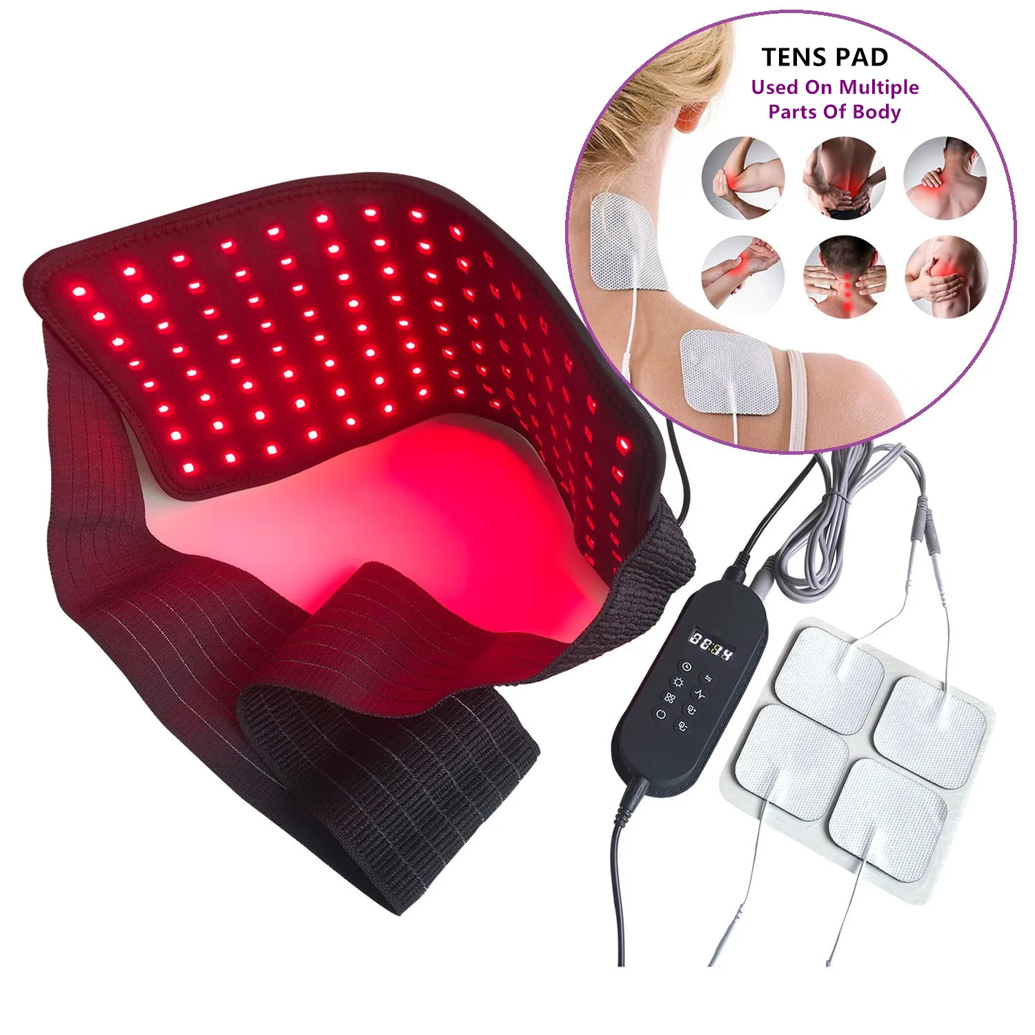 

2022 New Arrival Belly Pad Home Use Skin Care Infrared Light Therapy Pain Relieve Belt Light Portable Red Light Therapy Pad