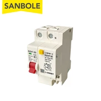 dz47le 1pn 230v 63a electric circuit breaker switch c45 type with over and short current leakage protection din rail mounted