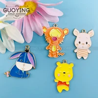 10pcs alloy jewelry accessories classic cartoon anime earrings diy keychain necklace charms for bracelet making earring charms