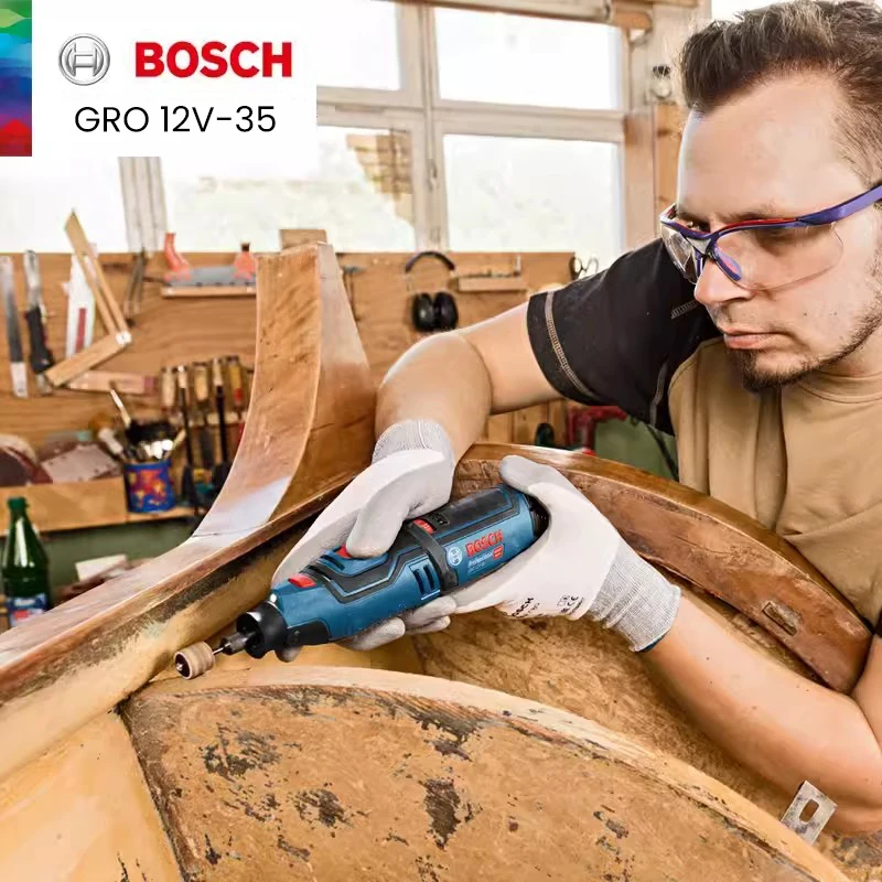 Bosch GRO 12V-35 беспроводной шлифовальный станок с переменной скоростью роторный