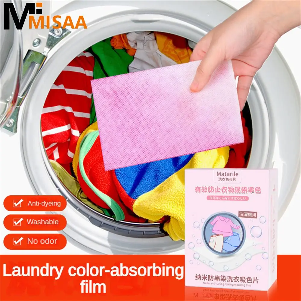

Laundry Color Absorption Film 11×29cm Powerful Color Absorption To Clothes Anti-dyeing Laundry Sheet Laundry Products
