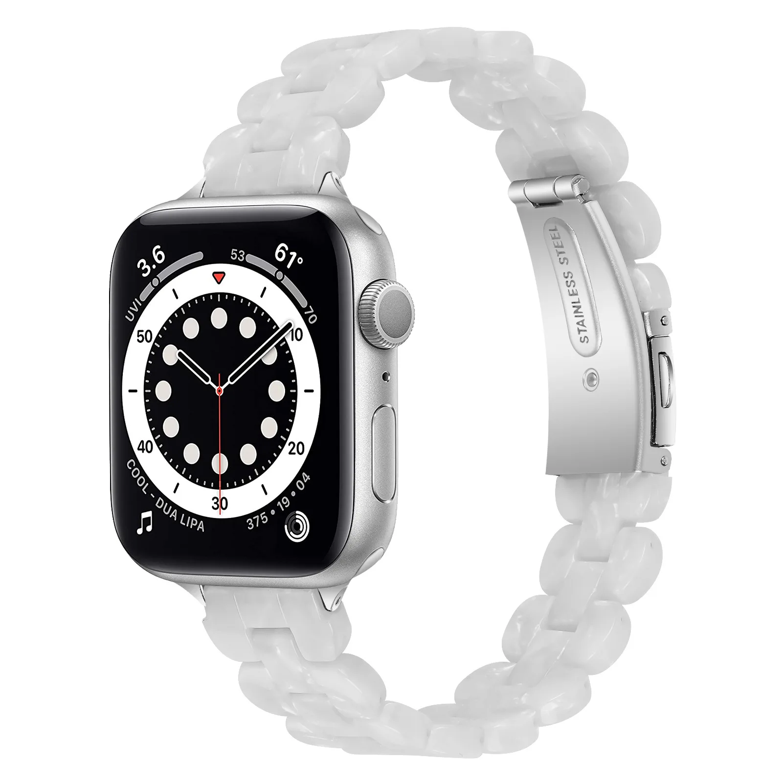 Ремешок полимерный для apple Watch 6 5 4 band 42 мм 38 мм, прозрачный браслет для iwatch 7 6 series 5 4 3/2 44 мм 40 мм