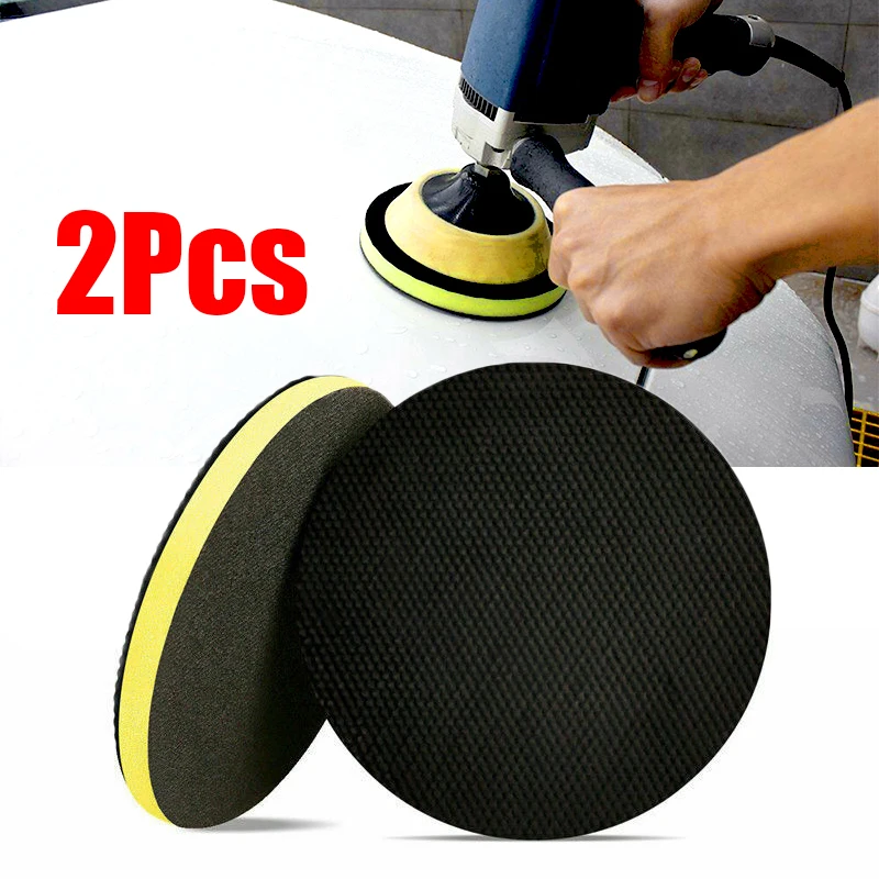 

2pcs 6" Car Cleaning Sponges Clay Grinding Bar Polish Disc Pad Brand New Wash Detailing Fine Sponge Un Auto Cleaning Accessories