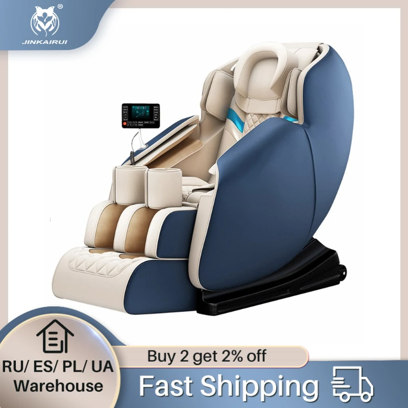 

JKR Zero Gravity Massage Chair Electric Sofa Longer SL Track Full Body Airbag Jade Heating Kneading Intelligent Shiatsu Gift