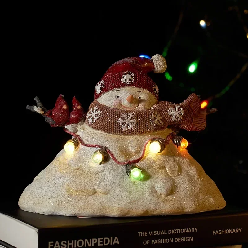 Vilead искусственные фигурки внутреннее Рождественское украшение со светодиодной