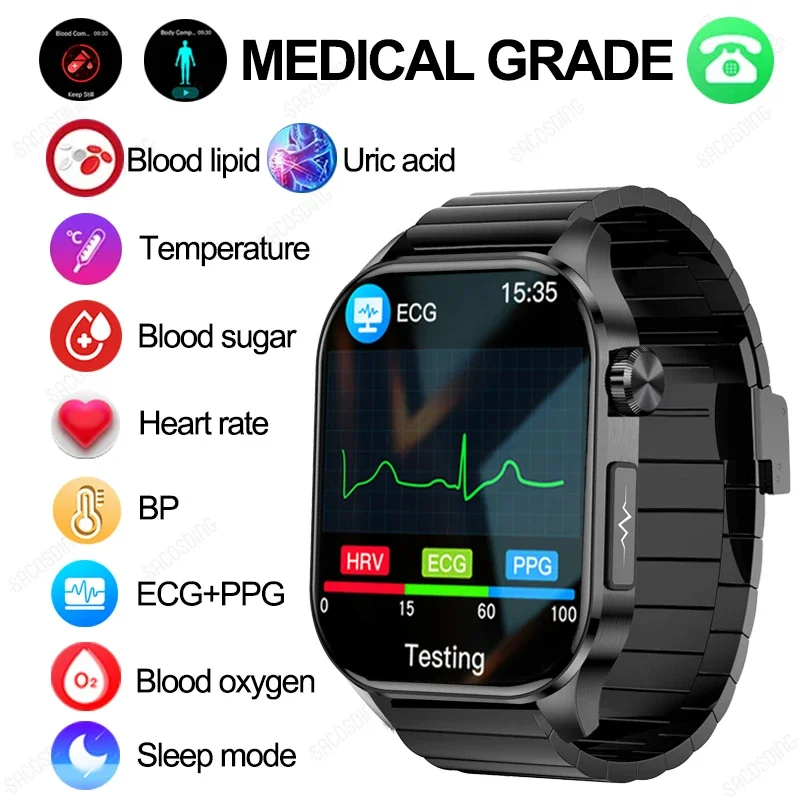 Смарт-часы с измерением уровня сахара в крови и пульса