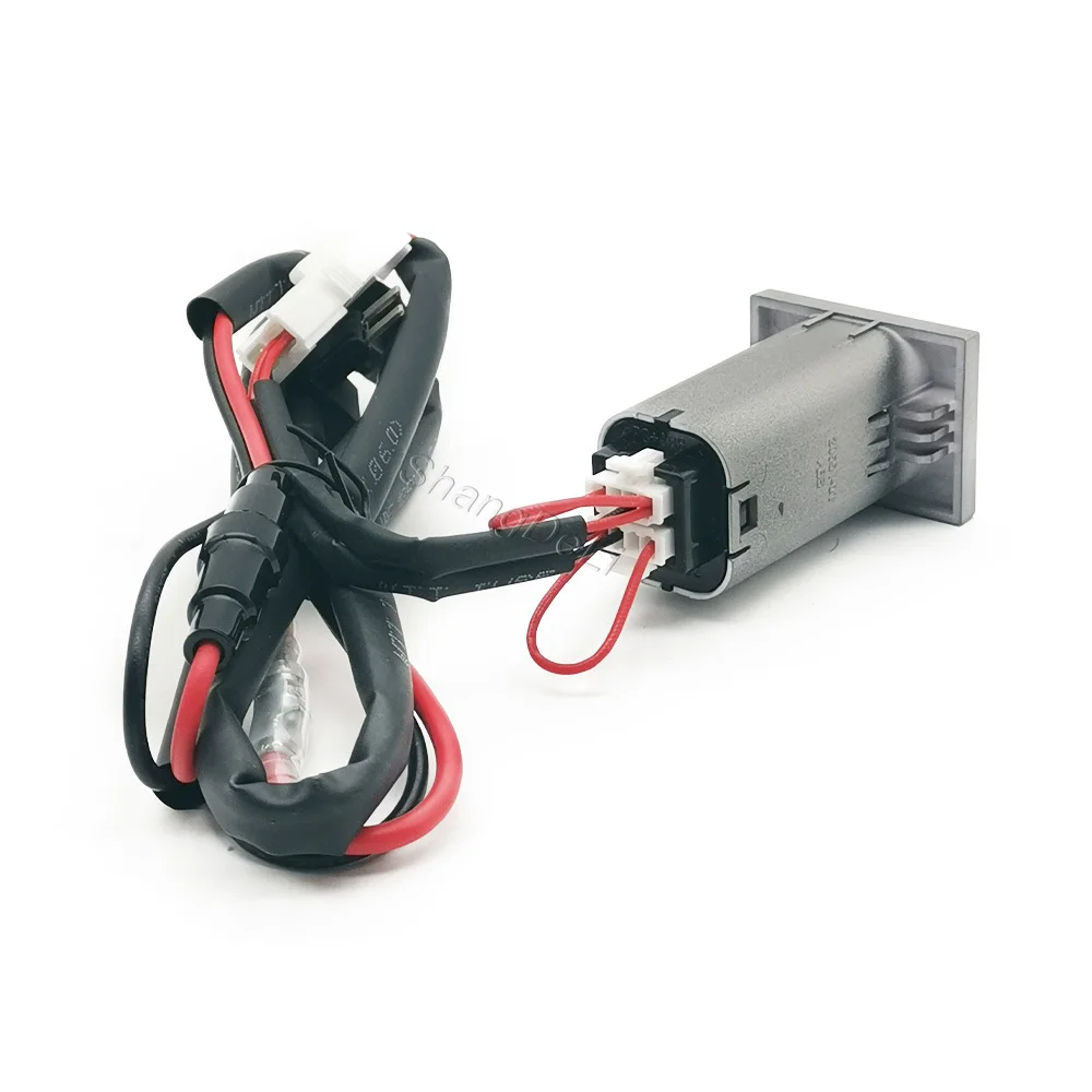 Автомобильное зарядное устройство с двумя USB-портами QC3.0 Type C PD, 12В24В, серебристое, подходит для Ford Focus 2 Mk2 2009-2011 (art.: 3920da11abc0e) - 3920da11abc0e