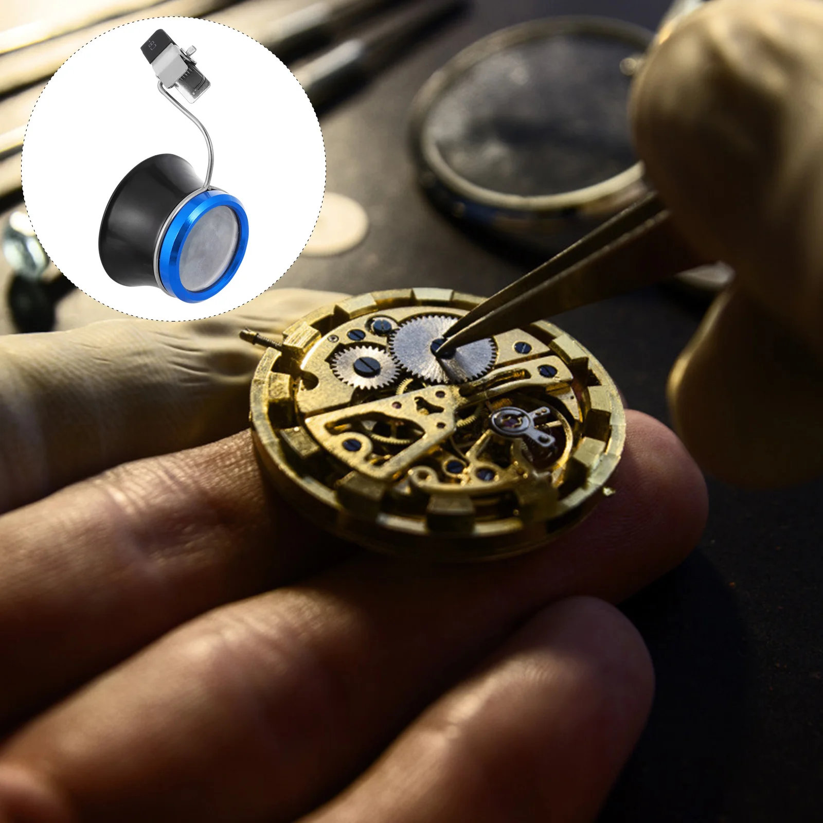 

Magnifying Glass Jewelers Loupe Restorer Tool Loupe Watchmaker Hotfix Tool Watch Tool Tool Belt Watch Repairing Tool