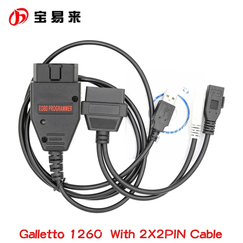 

Galletto 1260 FT232RQ with 2*2PIN Cable ECU OBD Flasher EOBD Diagnostic Tools