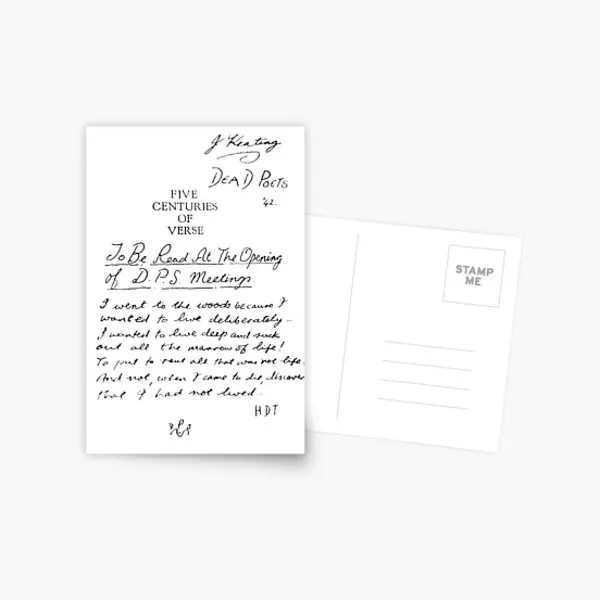 

Пять столетий сюжета мертвых поэтов, общественная открытка, модная поздравительная открытка с памятью, фотоальбом для спальни, фотография