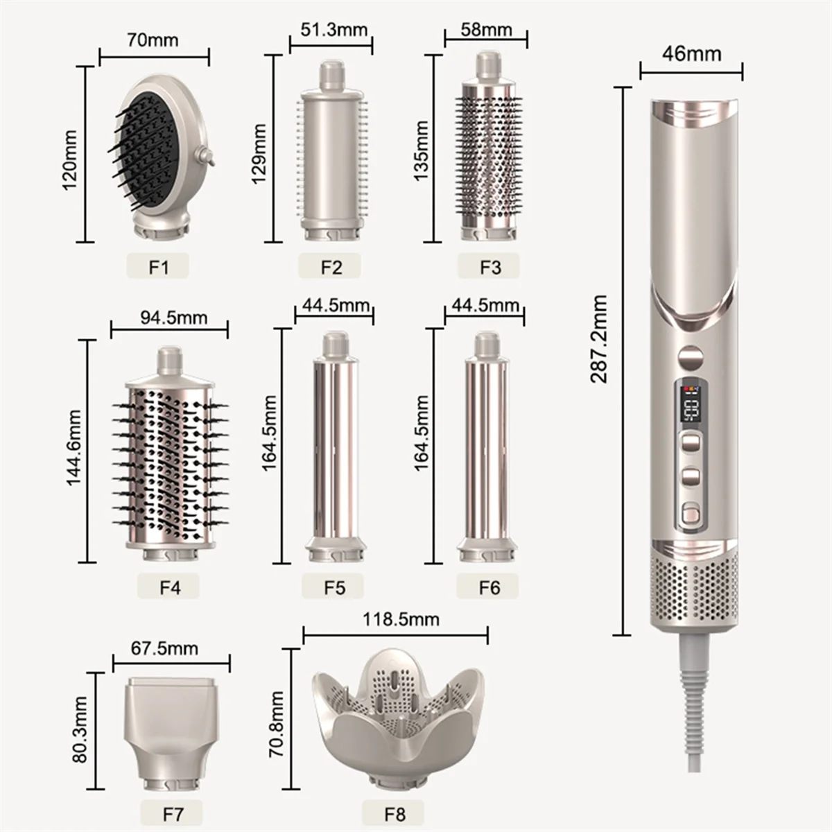 Фен для волос складной с отрицательными ионами домашний набор расчесок горячим